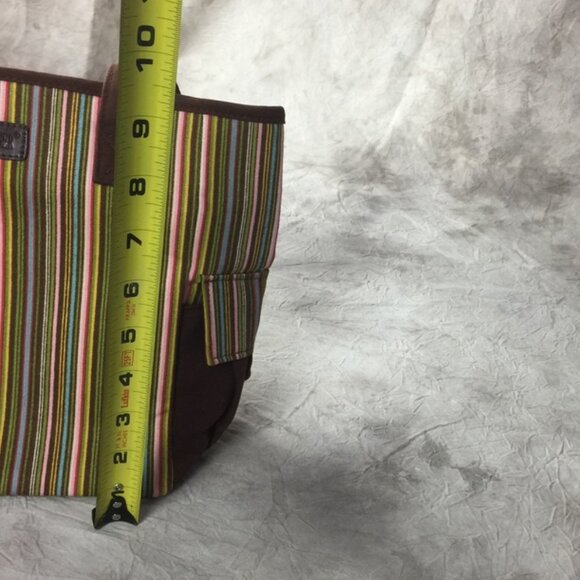 Longaberger Homestead Bag and Wallet Striped Tote and Wallet Matching Set - Picture 10 of 14